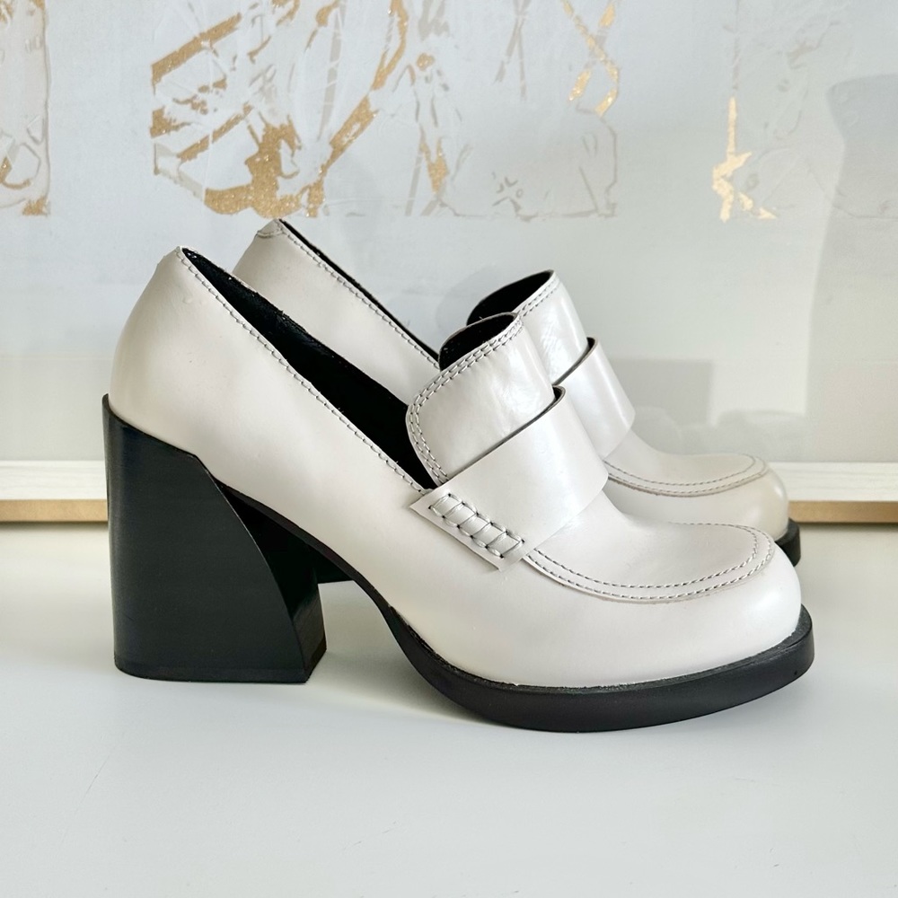 Jeffrey Campbell leather heeled loafer’s FINAL PRICE